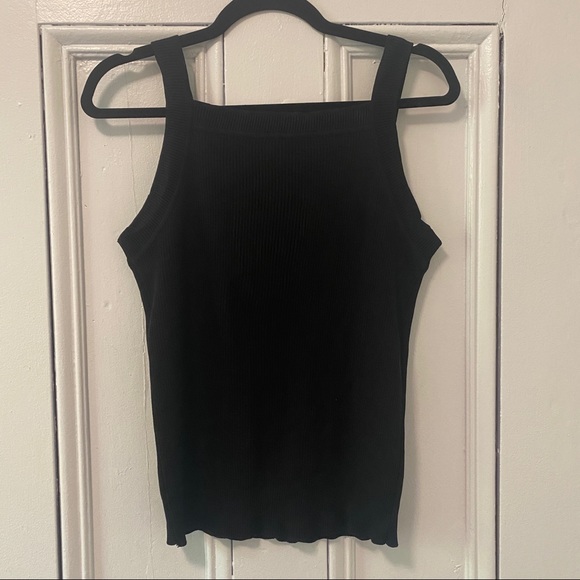 Vintage Y2K black tank with beads (black, size M) - Picture 2 of 3